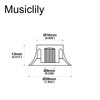 Musiclily Pro Metric Coarse 18-Spline Top Hat Bell Knobs Tone