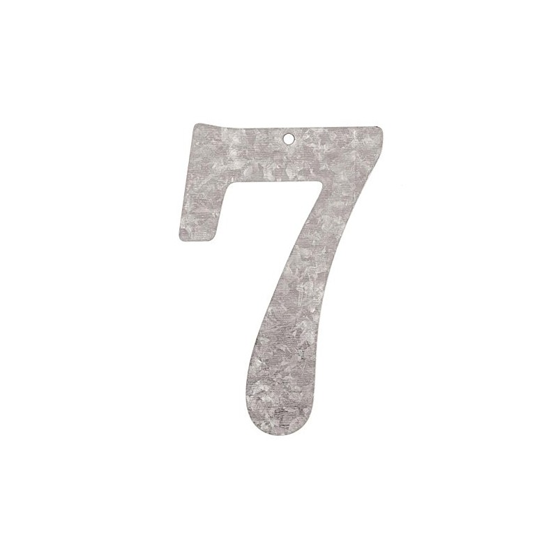 Glorex Number 7 Galvanised Metal Silver 16 x 10 x