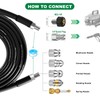 110FT Sewer Jetter Kit for Pressure Washer, 5800PSI Drain Cleaner