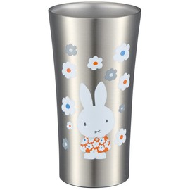 Skater STB4N-A Thermal Insulated Stainless Steel Tumbler, 13.5 fl oz (400 ml), Mug, Miffy, Monotone