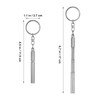 Operitacx Retractable Ballpoint Pens with Keychain, mini Pen Tiny with