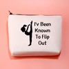 JXGZSO Artistic Gymnastics Toiletry Bag I'v Been Known To Flip