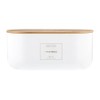 TYPHOON Eden Bread Storage, White/Bamboo Lid, H15 x W34 x