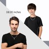 LOLIAS 2PCS Cross Necklace Men 316L Stainless Steel Cross Chain