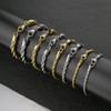 Twisted rope bracelet Simple stainless steel Twists chain for men