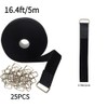 16.4Ft x 0.8In Adjustable Cable Straps with 25 Buckles, Free