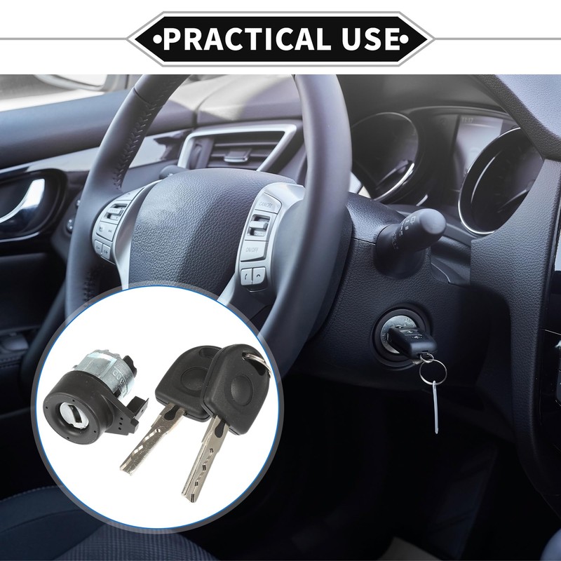 VekAuto Ignition Lock Cylinder Kit Compatible for Volkswagen Beetle 1998-2010,