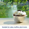ebake Aluminium Foil Tin Cups - 50Pack Reusable Cupcake Cases