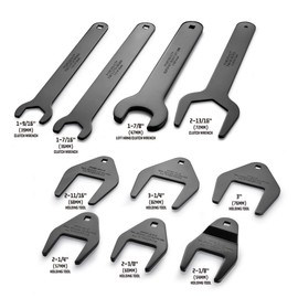 Powerbuilt Master Fan Clutch Wrench Set, Water Pump Cooling Specialty Tools, Clutches, Wrench, Pulley Holding Tool, 10 Piece - 647814