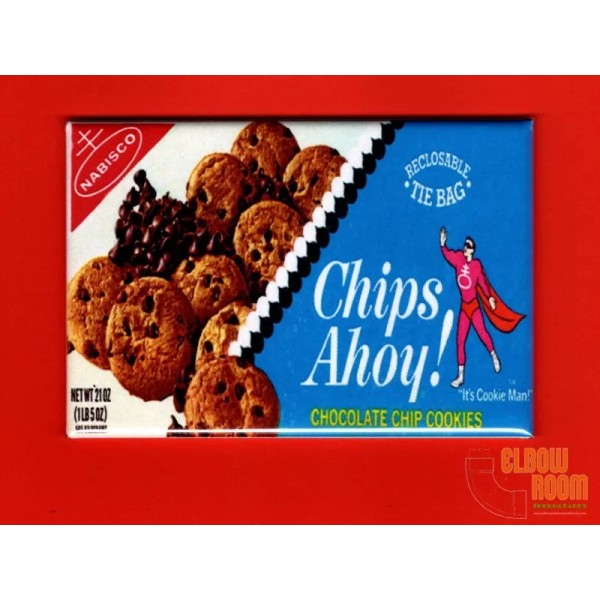 Nabisco Chips Ahoy! cookies package art 2x3" fridge/locker magnet 70s