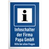 DankeDir! Infoschalter Firma Papa GmbH - Sign 30 x 20