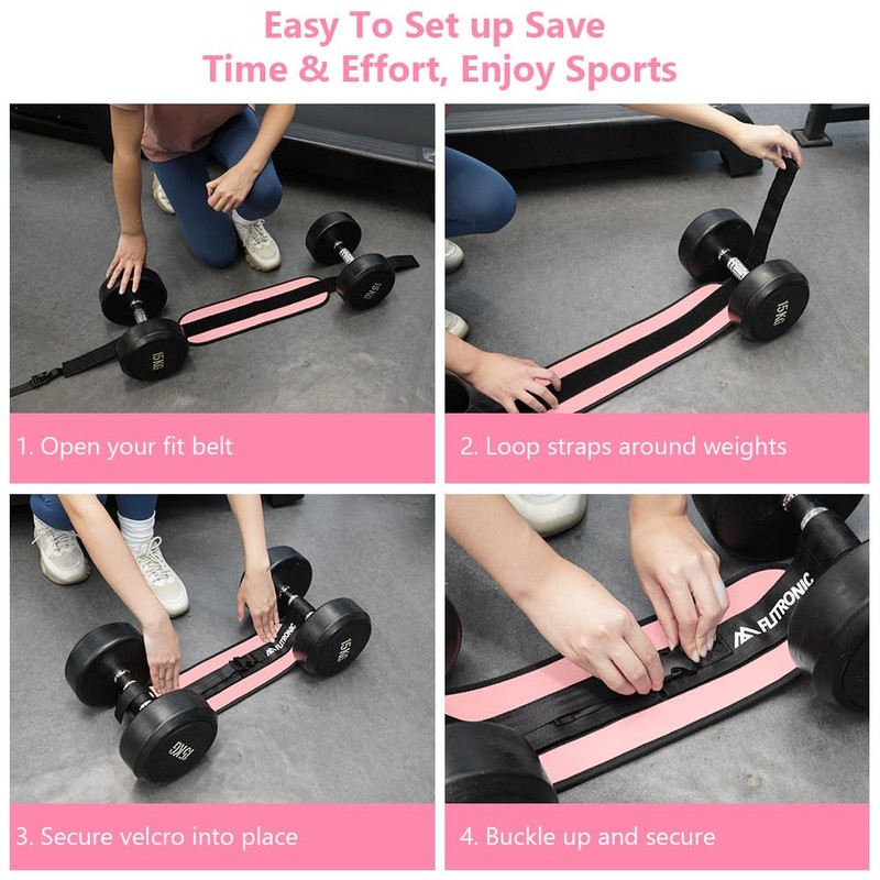 flintronic Exercise Hip Thrust Belt, Booty Belt for Hip Thrust