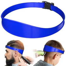 AOMGD Neckline Shaving Template and Adjustable Hair Trimming Guide,DIY Self Haircutting System, Shaving and Keeping a Clean and Straight Neck Hairline,Easy Use Tool Soft Portable(Blue)