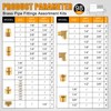 Ailbiuko 98PCS Brass Pipe Fittings Assortment Kit NPT Adapter,Reducer Bushing,