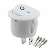 Rocker Switch Rocker Switch 2-Pin Round Red Black White On/Off