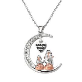 Mother Daughter Necklace Gifts for Mom Mothers Day Birthday Gifts for Daughter from Mom Gifts from Daughters Mom Necklace Engraved Gifts for Mama Mommy