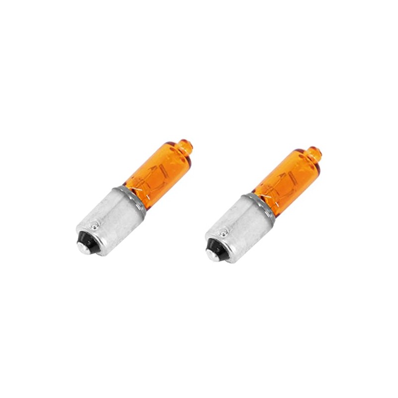 cyclingcolors Bulb BAY9S 12V 21W Orange Pack of 2