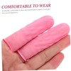 Operitacx 100pcs Finger Sleeves Latex Finger Protectors for Joint Support