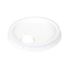 Vestil LID-54-PNST High Density Polyethylene Spout-Top Lid with Tear Tab for 3.5, 5 and 6 Gallon Pail, Natural