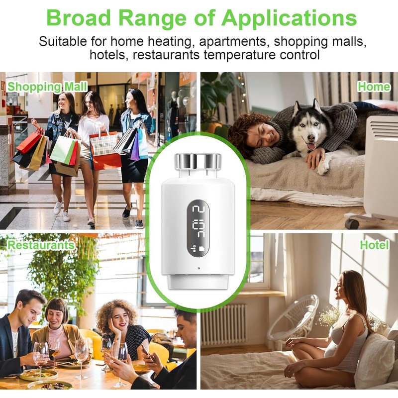 Smart Radiator Thermostat with App ANTELA Digital Display to Control