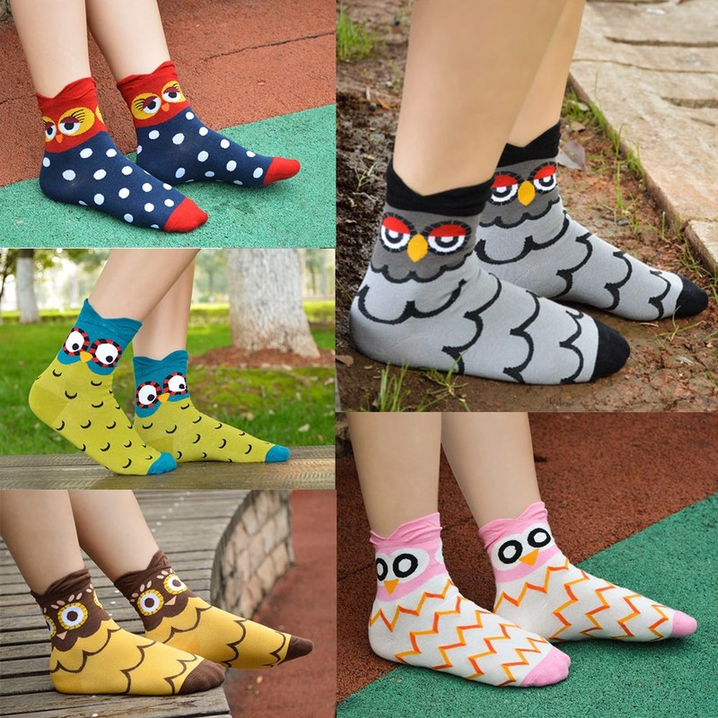 Ambielly Colorful Cute Animal Design Patterned Women's Casual Cotton Socks