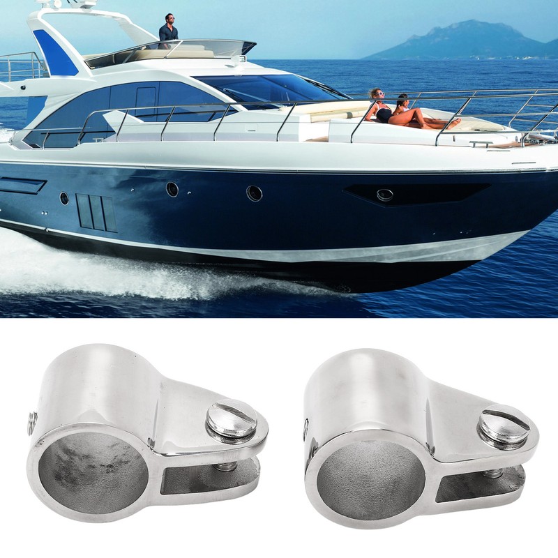 2PCS Bimini Top Jaw Slides 316 Stainless Steel Removable Hinged