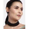 I Jewels Juego de gargantilla de perlas blancas chapadas en
