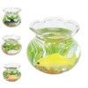 4pcs 1:12 Scale Miniature Glass Goldfish Bowl DIY Fish Bowl