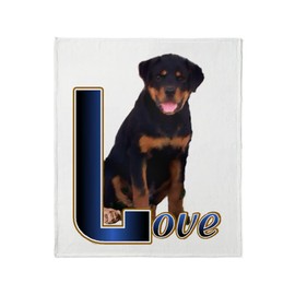 CafePress Rottweiler Love Throw Blanket Super Soft Fleece Plush Throw Blanket, 60"x50"