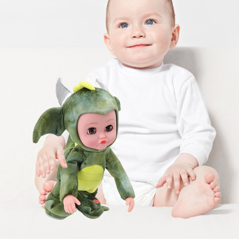 Dinosaur Baby Doll Mobile Singing Tail Wagging Soft Plastic Simulation