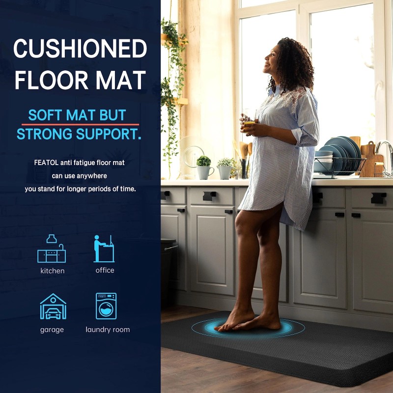 FEATOL Extra Thick Anti Fatigue Mat Floor Mat (20" x