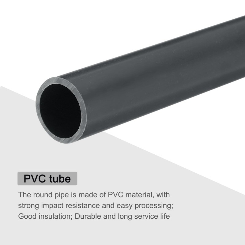 QUARKZMAN PVC Pipe Round Hard 16mm ID 20mm OD 20cm/8"