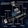 Esgofo Flashlights High Lumens 10000 Rechargeable, Super Bright Handheld LED