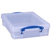 Really Useful Box 4C Plastic Stackable Storage Container with Snap