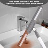 Xifando Floor Squeegee Broom - 52" Long Handle Rubber Scrubber