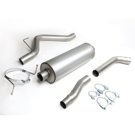DNA MOTORING CBE-DR02-3759L Axle Back Exhaust System [Compatible with 02-05 Dodge Ram 1500 3.7L 4.7L V6 / 5.9L V8 Standard & Quad Cab]