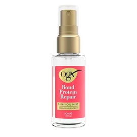 OGX Repair & Protect Bond Protein Repair 3 en 1, aceite para el cabello protege el cabello seco y dañado contra el encrespamiento, fortalece y mantien