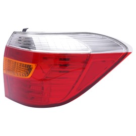 Tail Lights Rear Brake Lamp Assembly for Toyota Highlander 2008 2009 2010 Halogen Taillight Tail lamp Rear Brake Lamp Replacement 8155148160,8156148160 (Right Passenger Side)