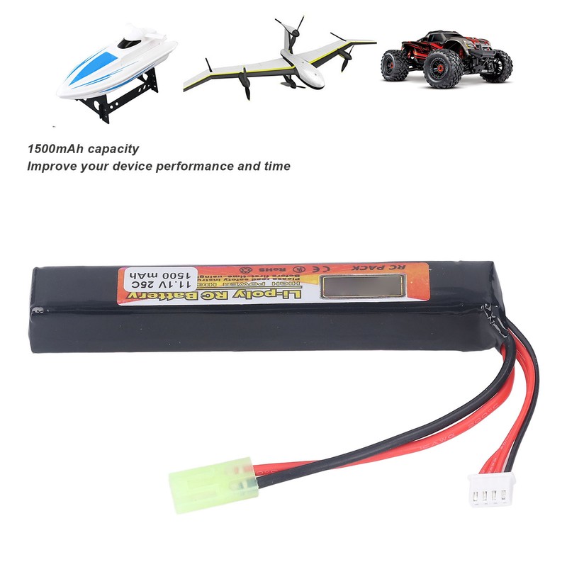 Water Sprayer Lipo Battery 11.1V 25C Discharge Rate 3S 1500mAh