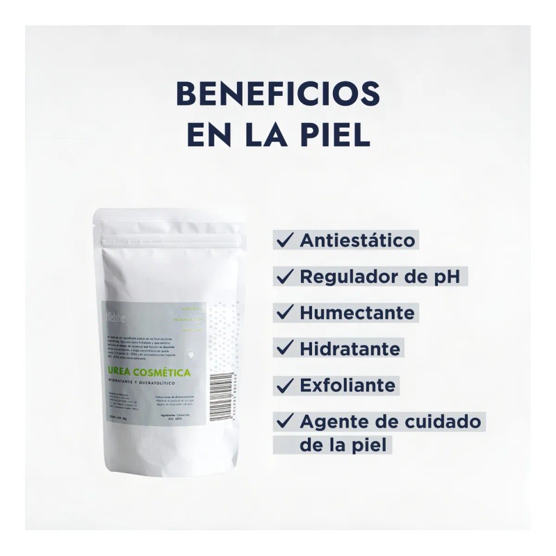 Urea Pura Cristalizada Uso Cosmetico Facial Corporal Cremas Hebbe Cosmetics