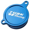 Tusk Aluminum Oil Filter Cover Blue Compatible with Kawasaki KX450F
