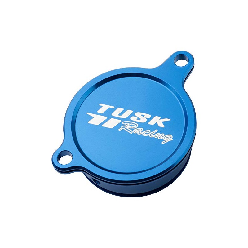 Tusk Aluminum Oil Filter Cover Blue Compatible with Kawasaki KX450F