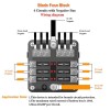 ZXMT 6-Way Car Marine Fuse Box Block Holder with LED