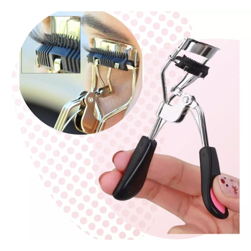 Rizador de pestañas Enchinador Rizador De Pestañas Con Cepillo Separador