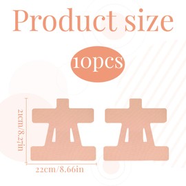 10Pcs Pre Cut Kinesiology Tape for Shoulder Kinesiology Tape Pre Cut Shoulder Tape Waterproof Muscle Support Tape Latex-Free Athletic Tape Kinetic Tape for Body Fitness Shoulder Support Sports(Beige)