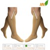 HealthyNees 2 Pairs Set Closed Toe 20-30 mmHg Zipper Compression