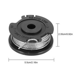 Konesky Pack of 4 grass trimmer spools, diameter 1.65 mm, grass trimmer line spool for Bosch Easy GrassCut18-230, replacement spool line for EasyGrassCut 26 type 3 600 HC1 JB 230 V/ROK