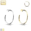 Tapsi´s Coolbodyart® Nose Piercing Hoop Ring 14 Carat Gold 8