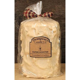 Thompson's Candle Co Super Scented LG (44 oz) Pillar 200 Hrs "Grandma's Cookies"
