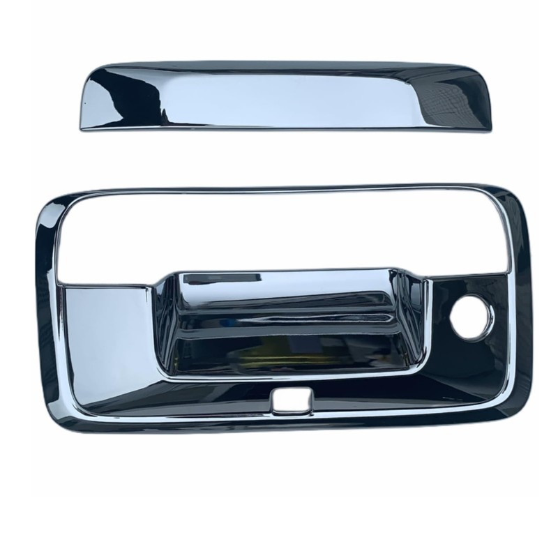 ABAGAEL Chrome Tailgate Door Handle Cover with Key Hole and